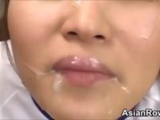 Ugly Asian teenager gets abused And Cummed On