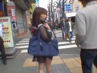 Mikan Astonishing Asian daughter Enjoys Public