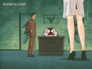 Xxx video- prisoner anime meisje krijgt poesje rubbed in ondergoed