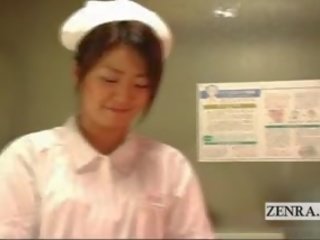 Subtitruota cfnm japoniškas slaugytojų ligoninė smaukymas nuleidimas