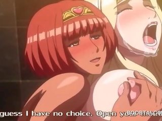 Anime kietas dulkinimasis į seksas tryse su blondinė siren