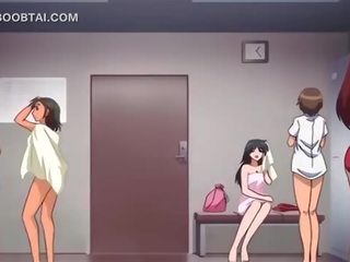Groß titted anime erwachsene film bombe jumps penis auf die gang