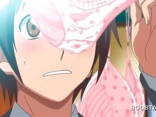 Rūdmataina anime skola lelle seducing viņai pleasant skolotāja
