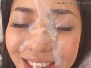 Asian sweetheart Loves Cum on Her cute Face, dirty film cd