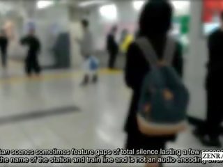 Japonské damsel skutočný chikan vlak zážitok