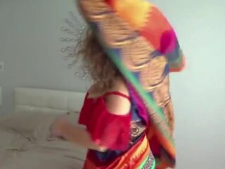 Desi Indian Red Saree Aunty Undressed Part - 1: HD X rated movie 93