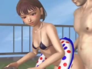 3D Asian mistress gets Fucked by the Pool Side: Free x rated film 89